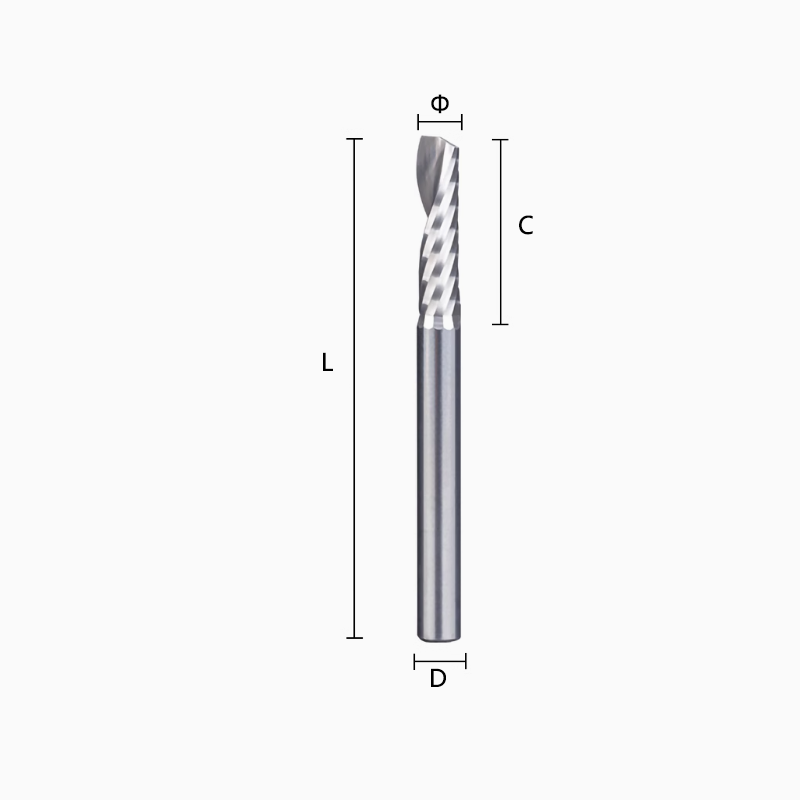 Single flute end mill spiral milling cutter supports non-standard customization Shandong Denso Pricision Tools Co.,Ltd.